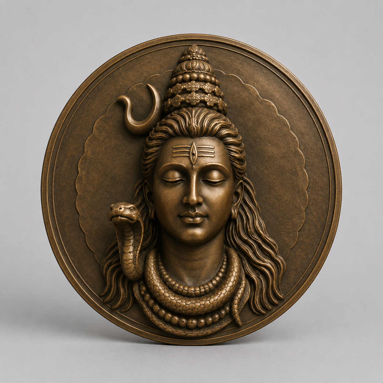 Shiva Wall Art V2 3D Model (5 Inch)
